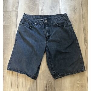 Request Jeans Premium Dark Wash Denim Shorts Men's 38 Vintage Y2K Skater